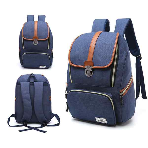 Large Capacity Vintage Outdoor Travel 16 Inch Laptop Bag Backpack For Women Men