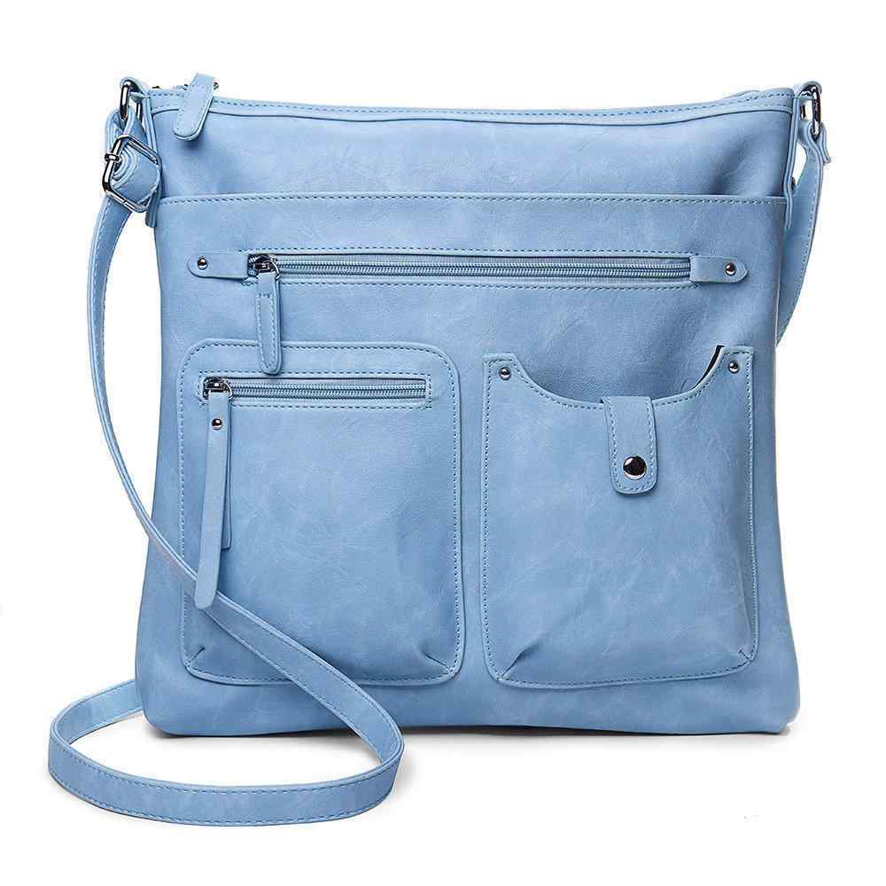 Brenice Women Faux Leather Multi-pockets Shoulder Bag Crossbody Bag