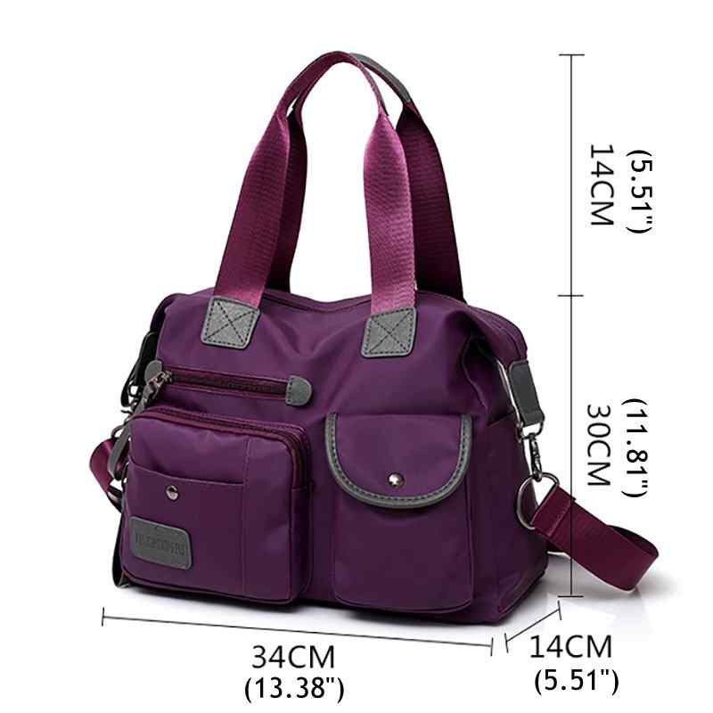 Women Nylon 5PCS Casual Handbag Shoulder Bags Backpack Crossbody Bag Wallet Purse Card Holder