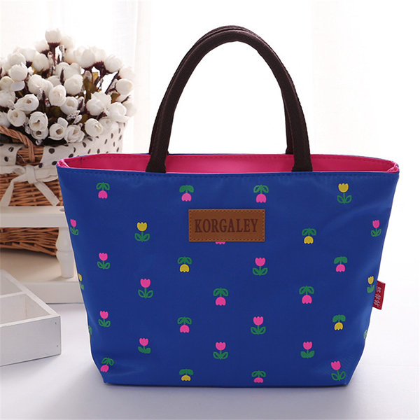 Casual Waterproof Nylon Light Lunch Bag Storage Bag Handbag