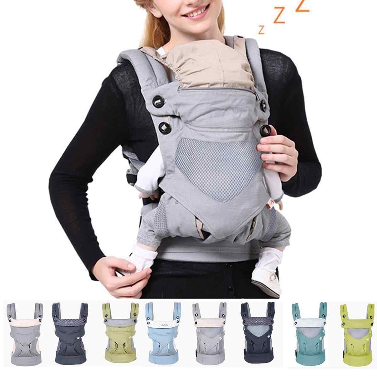 Women Multi-functional Four Position Infant Newborn Baby Carrier Breathable Backpack